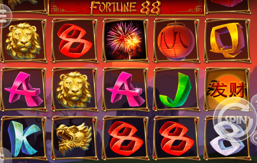 88 fortunes slot reels