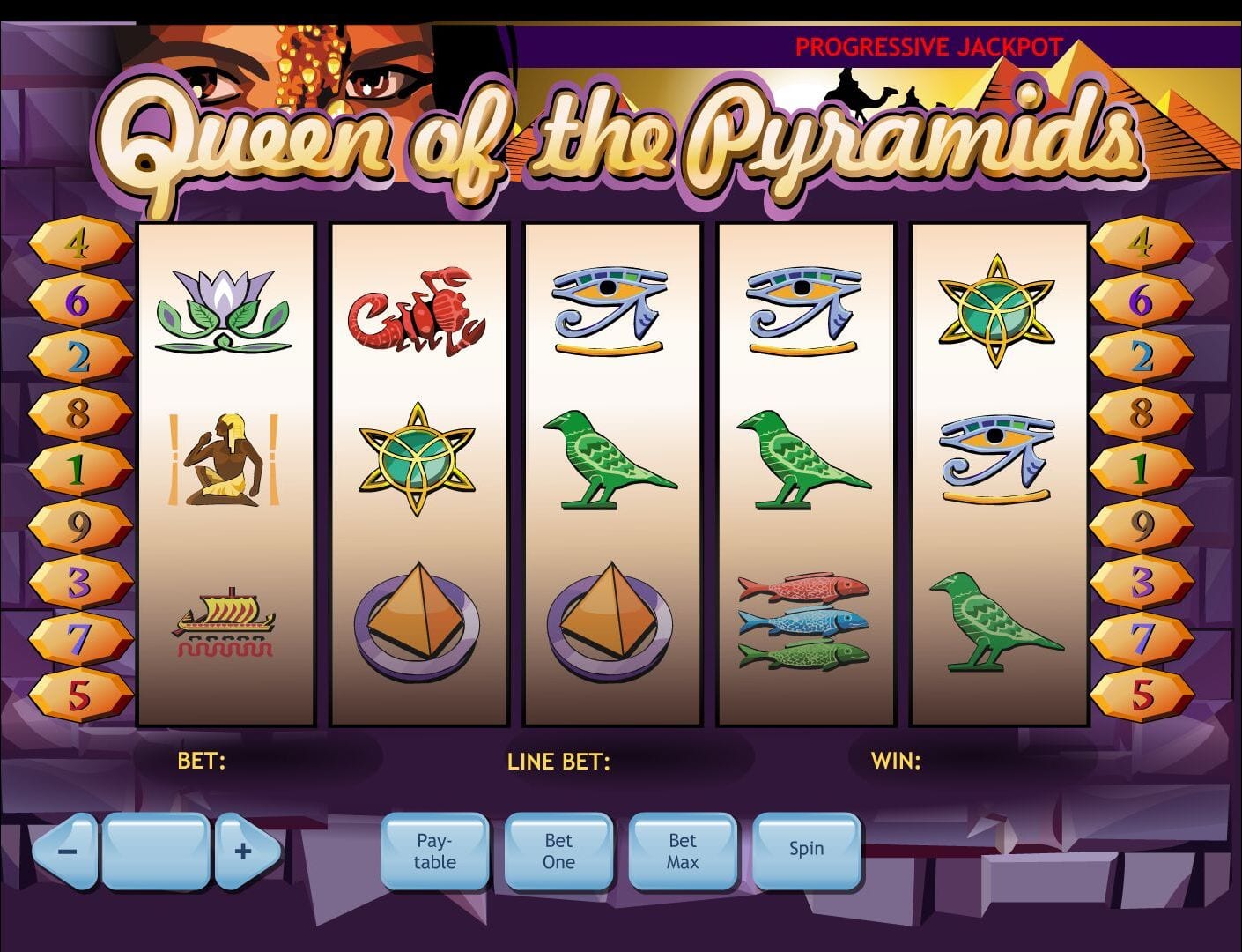 Free Slot Online Queen of the Pyramids