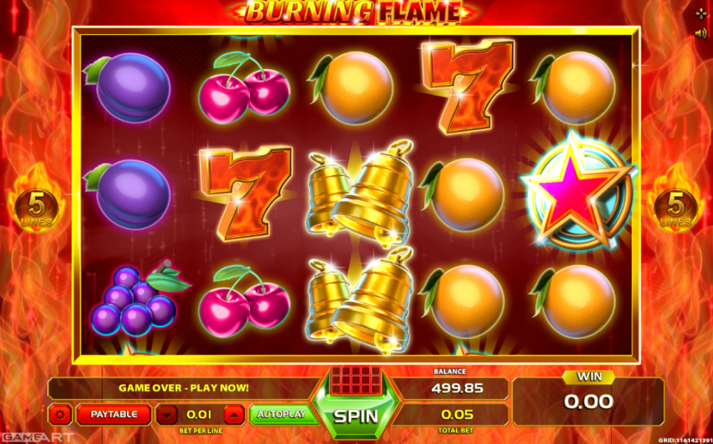 Burning Flame » FreeSlot Online » Click And Play